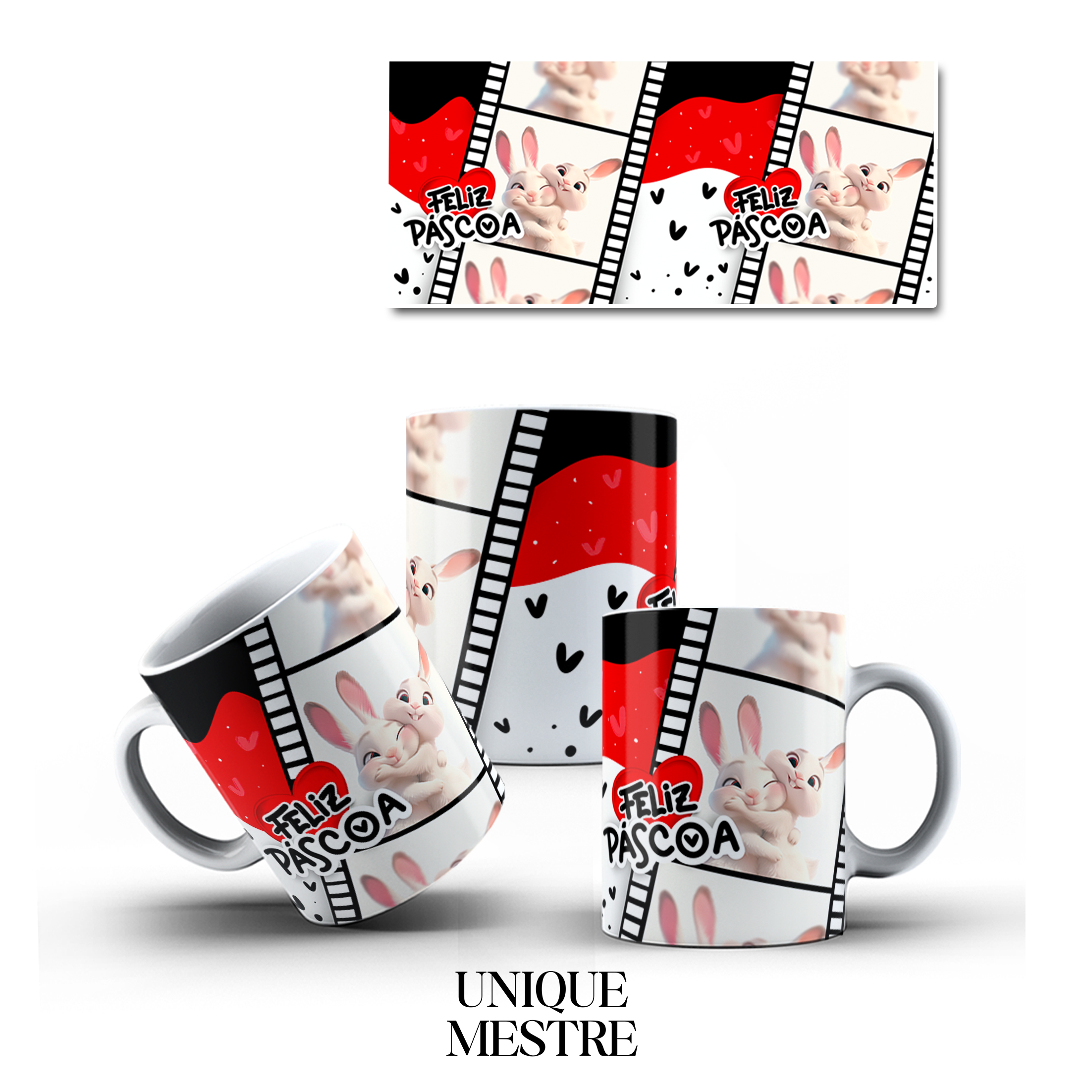 Caneca Personalizada - Coleção de Páscoa | Feliz Páscoa - COM FOTO