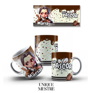 Caneca Personalizada - Coleção de Páscoa | Vandinha - COM NOME