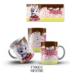 Caneca Personalizada - Coleção de Páscoa | Unicórnio - COM NOME
