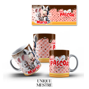 Caneca Personalizada - Coleção de Páscoa - Minnie - COM NOME