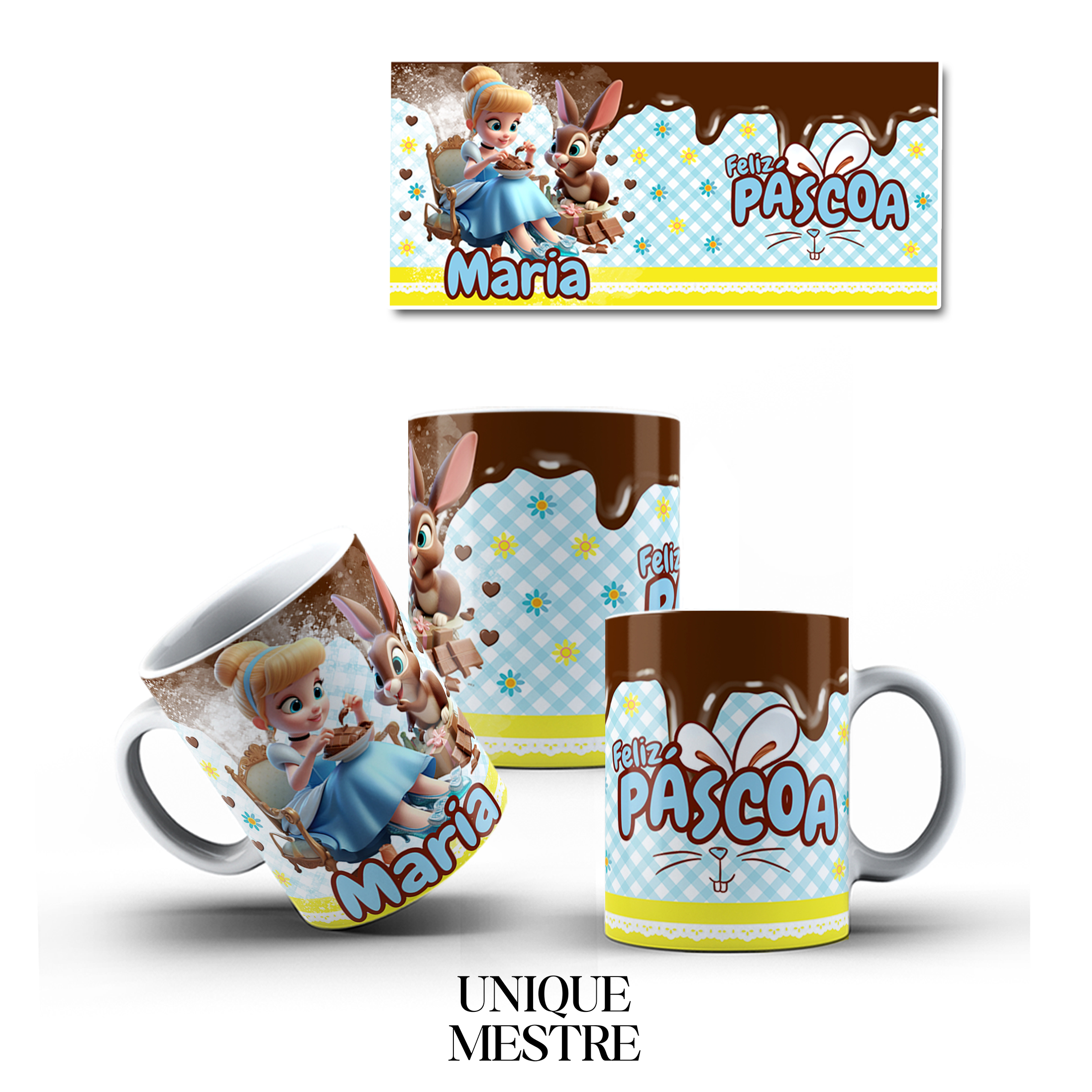 Caneca Personalizada - Coleção de Páscoa - COM NOME