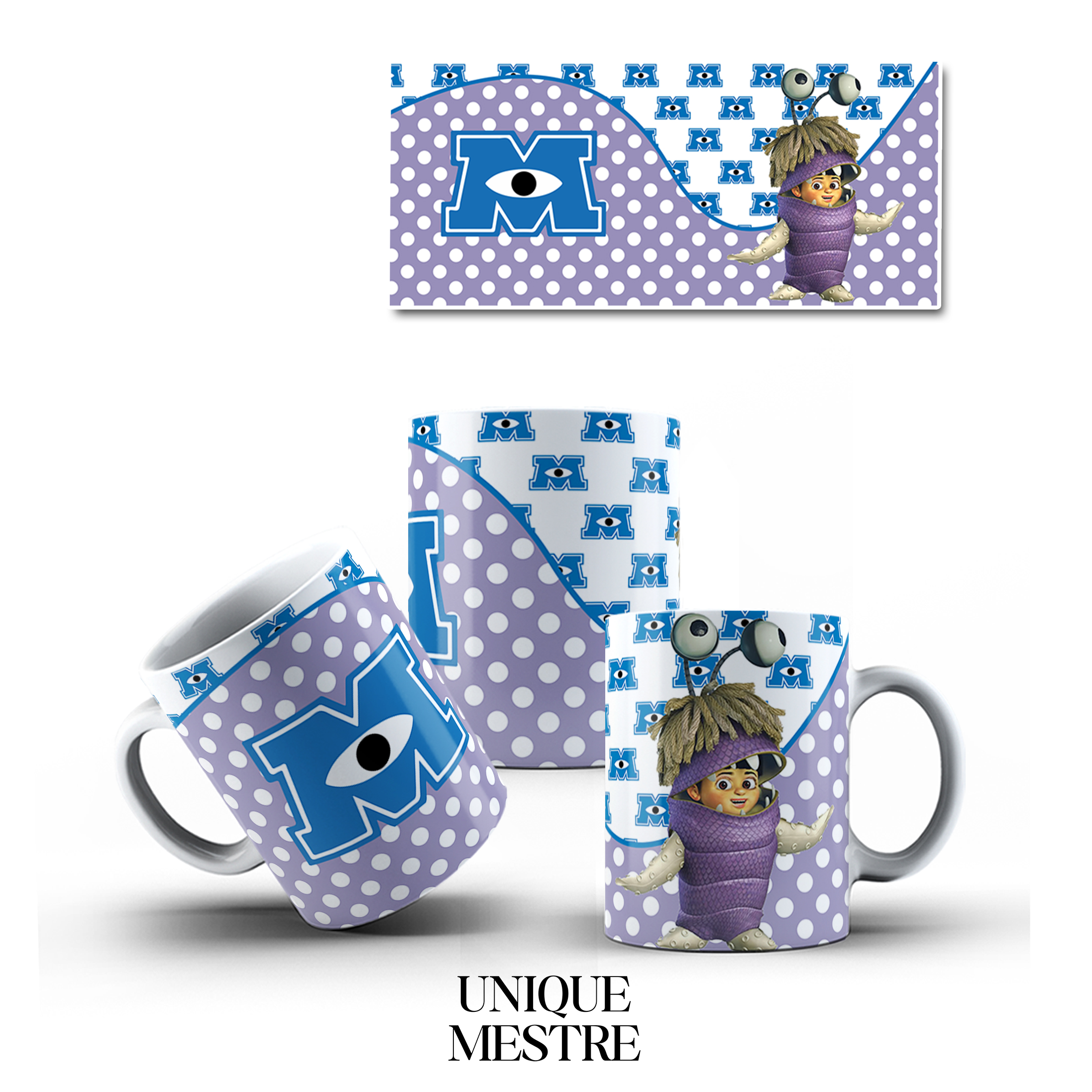 Caneca Personalizada - Coleção Monstros S.A | Boo Monster