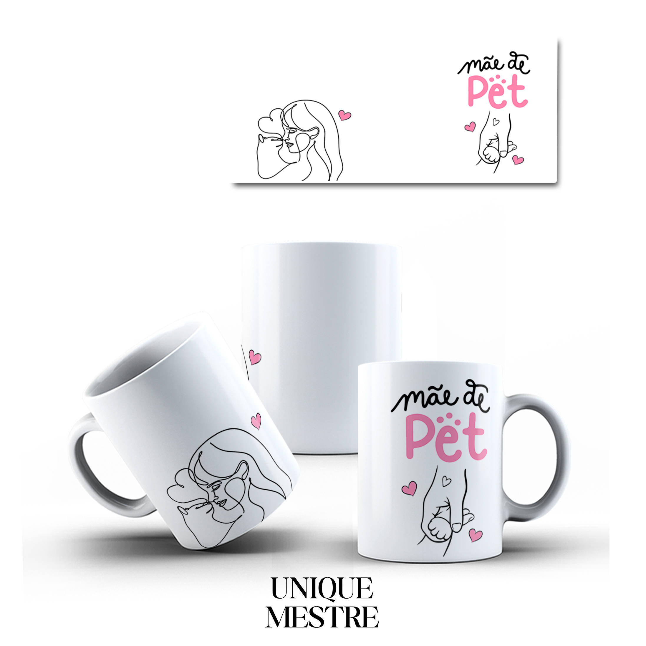 Caneca Personalizada - Dia das Mães - Modelo Mãe de Pet