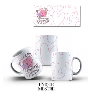 Caneca Personalizada - Dia das Mães - Ser Mãe é Ter o Coração Batendo Fora do Peito