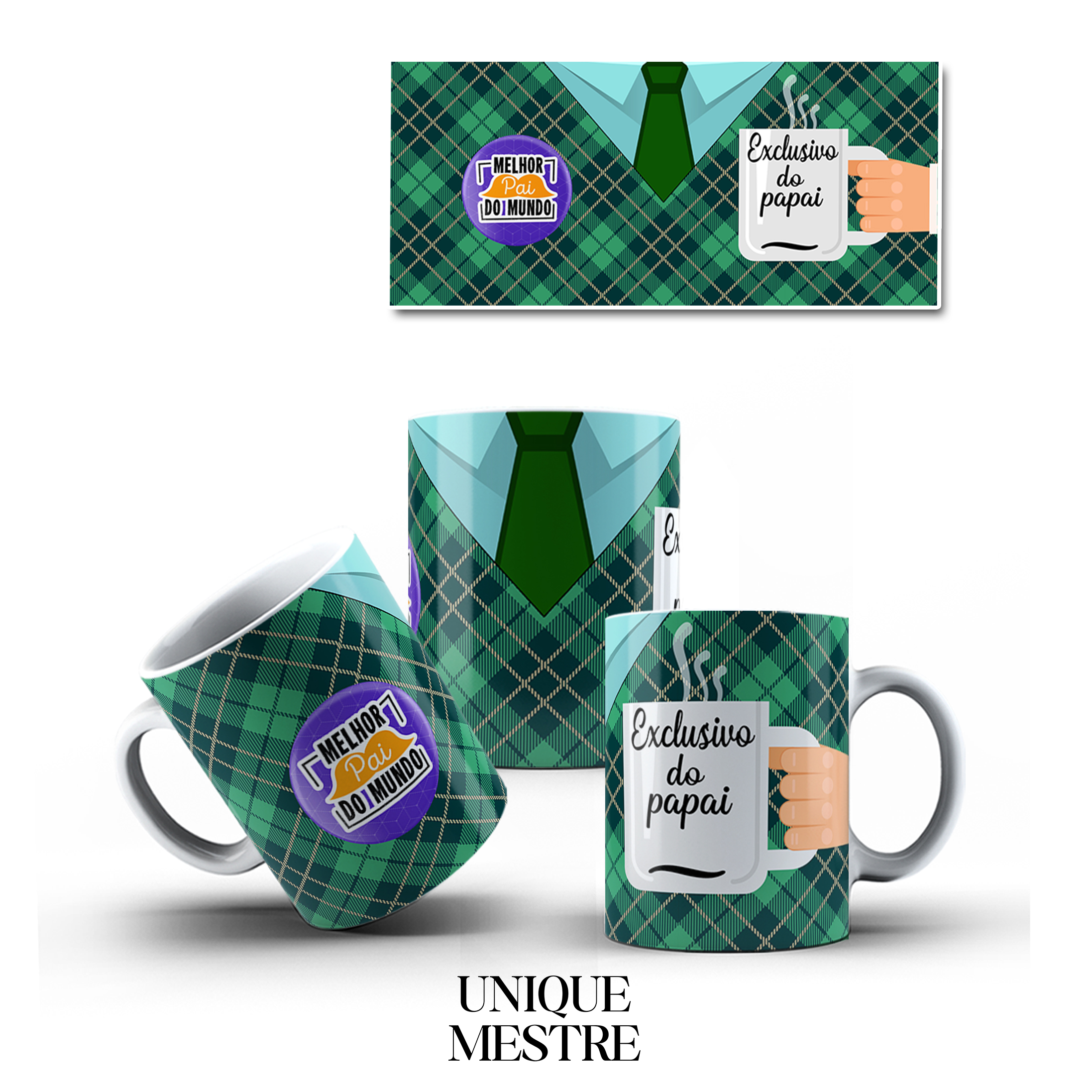 Caneca Personalizada - Coleção Dia dos Pais | Exclusivo do Papai - Melhor Pai do Mundo