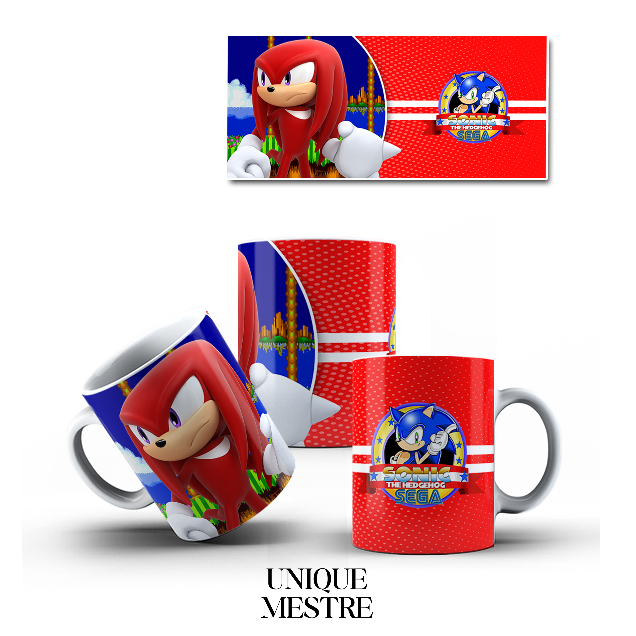 Caneca Personalizada - Coleção Sonic | KNUCKLES