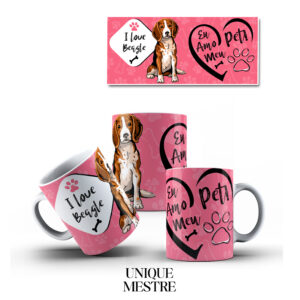Caneca Personalizada - Coleção Pet | Beagle - I love
