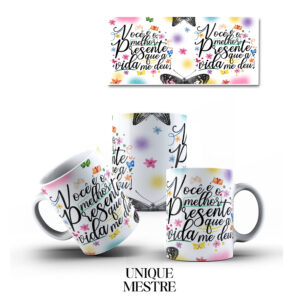 Caneca Personalizada "Você é o Melhor Presente que a Vida me Deu" | Coleção Amizade