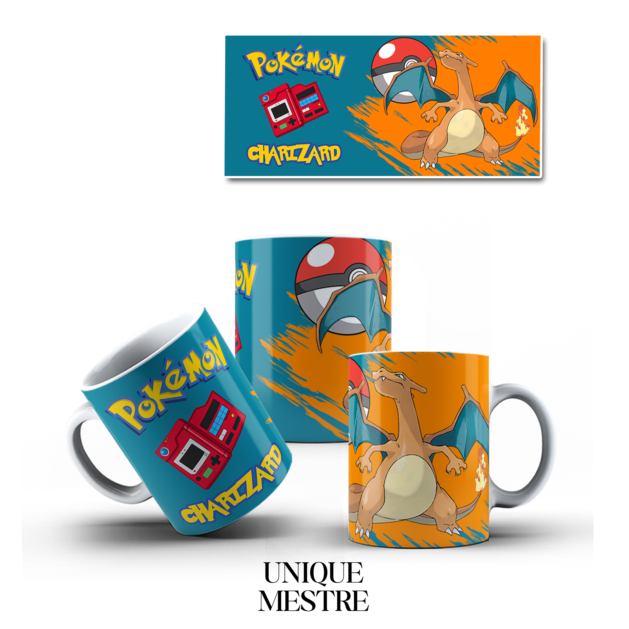 Caneca Personalizada - Coleção Pokemon | CHARIZARD