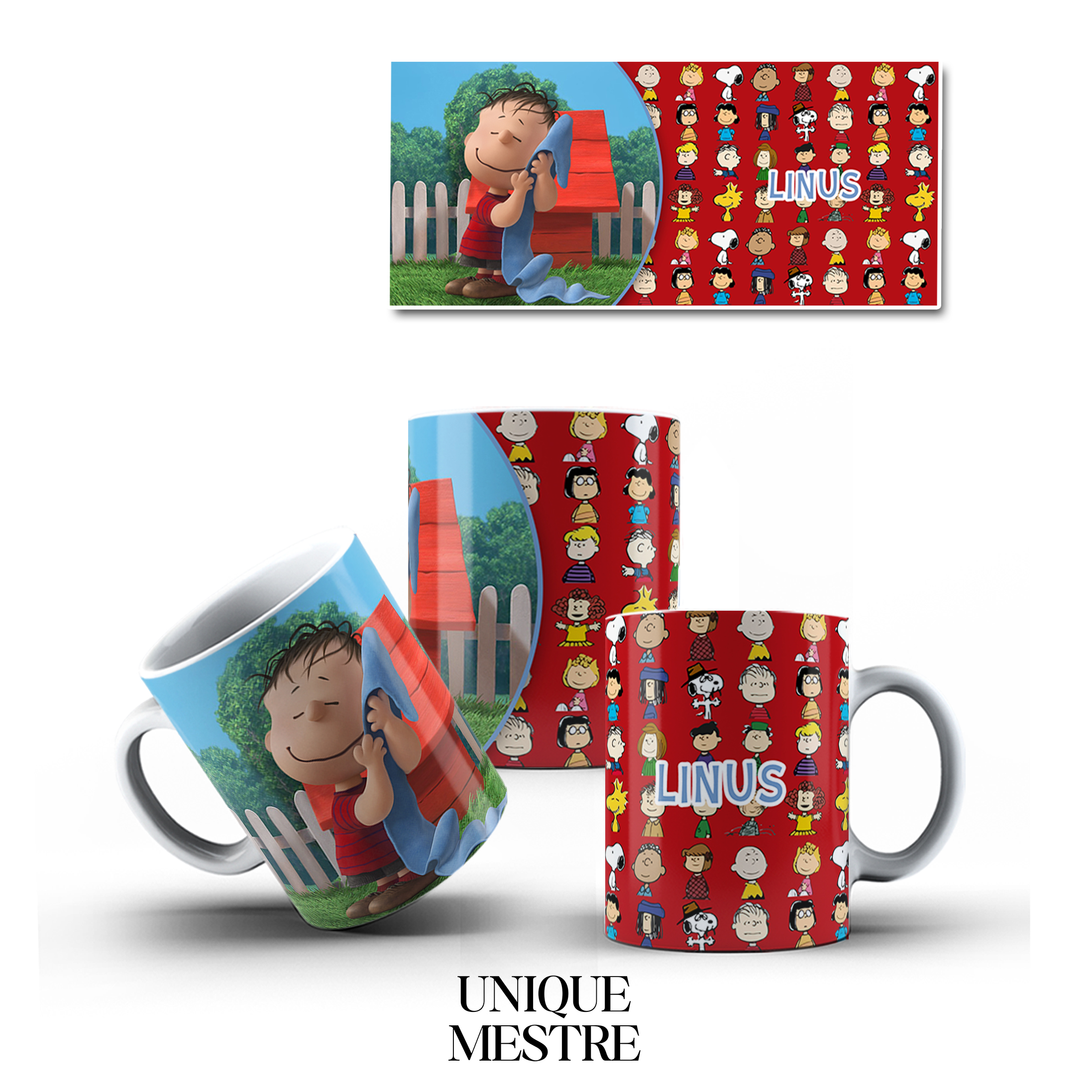 Caneca Personalizada - Coleção Snoopy | Linus