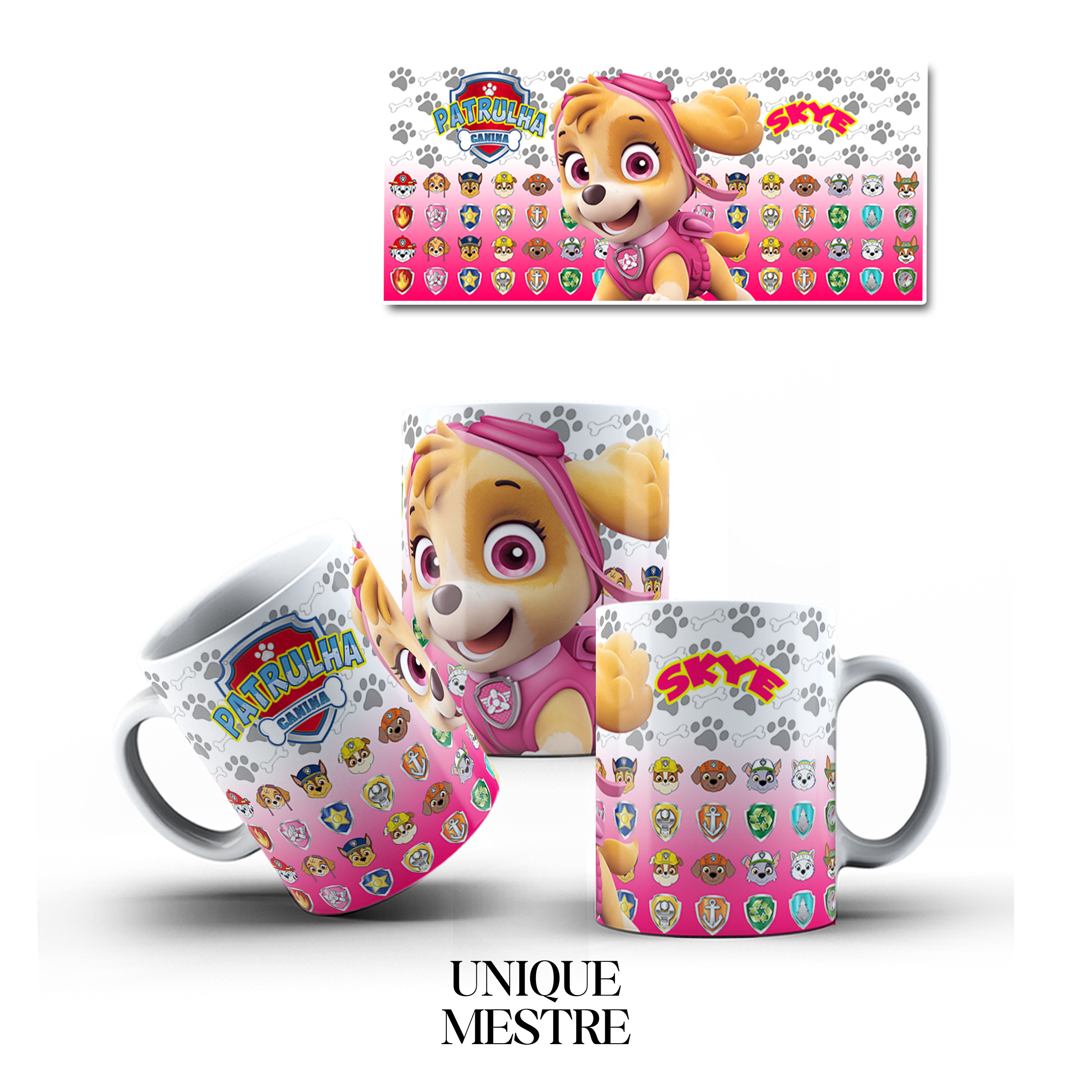Caneca Personalizada - Coleção Patrulha Canina | Skye