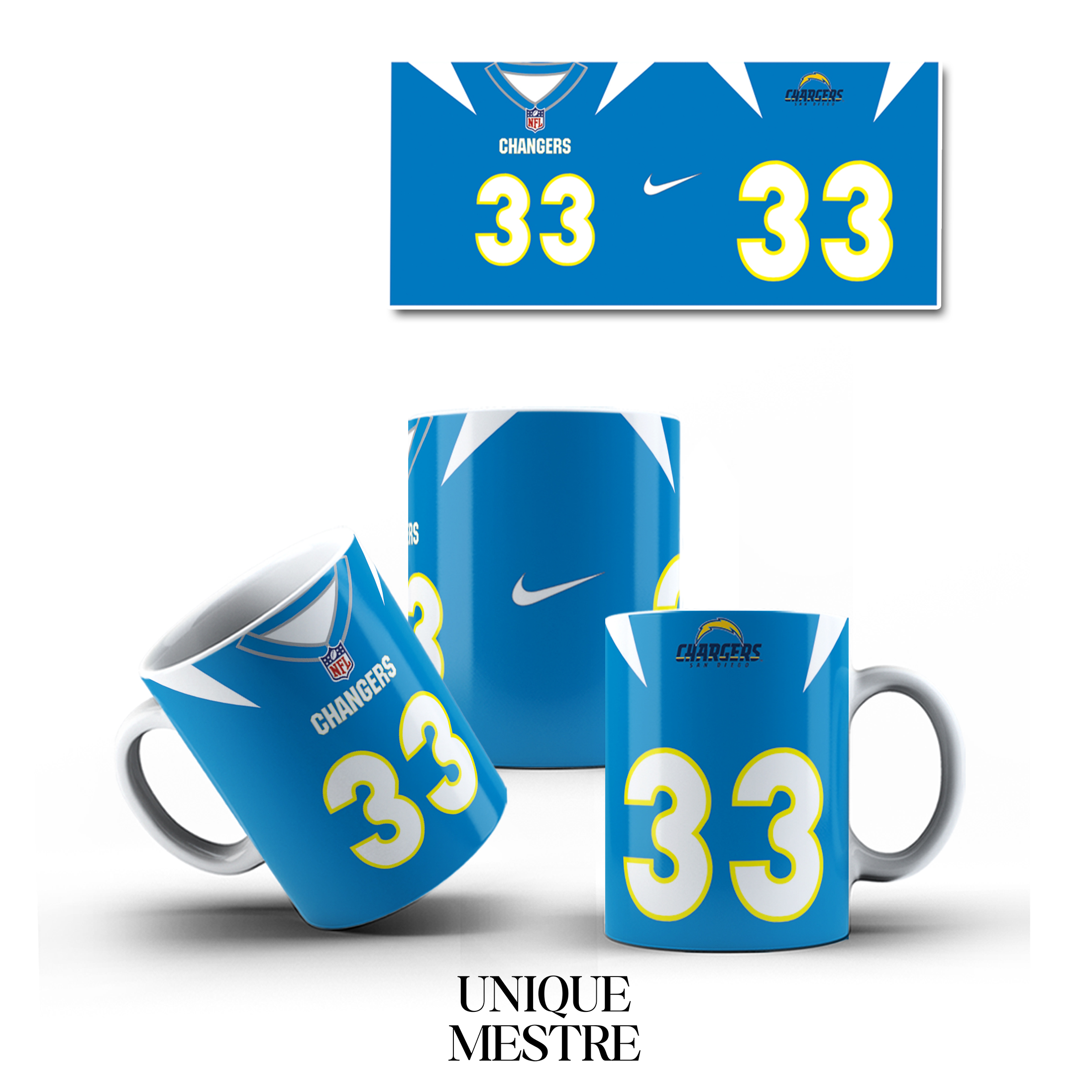 Caneca Personalizada - Coleção Times NFL | CHANGERS-OESTE
