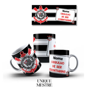 Caneca Personalizada - Corinthias - Orgulho de Ser Corinthias - COM NOME