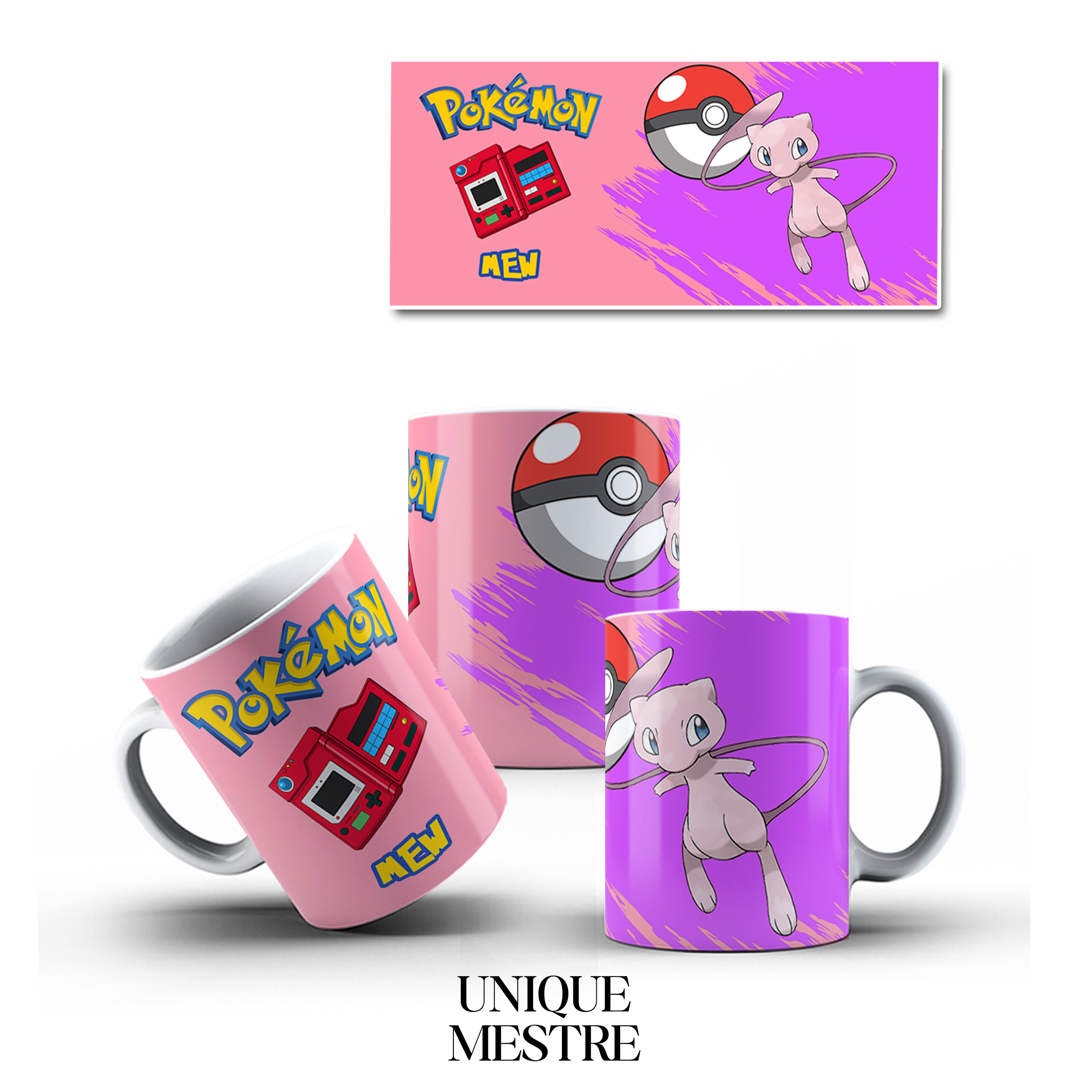 Caneca Personalizada - Coleção Pokemon | MEW