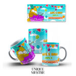 Caneca Personalizada - Coleção Simpsons | Café e Bolo para o Aniversariante