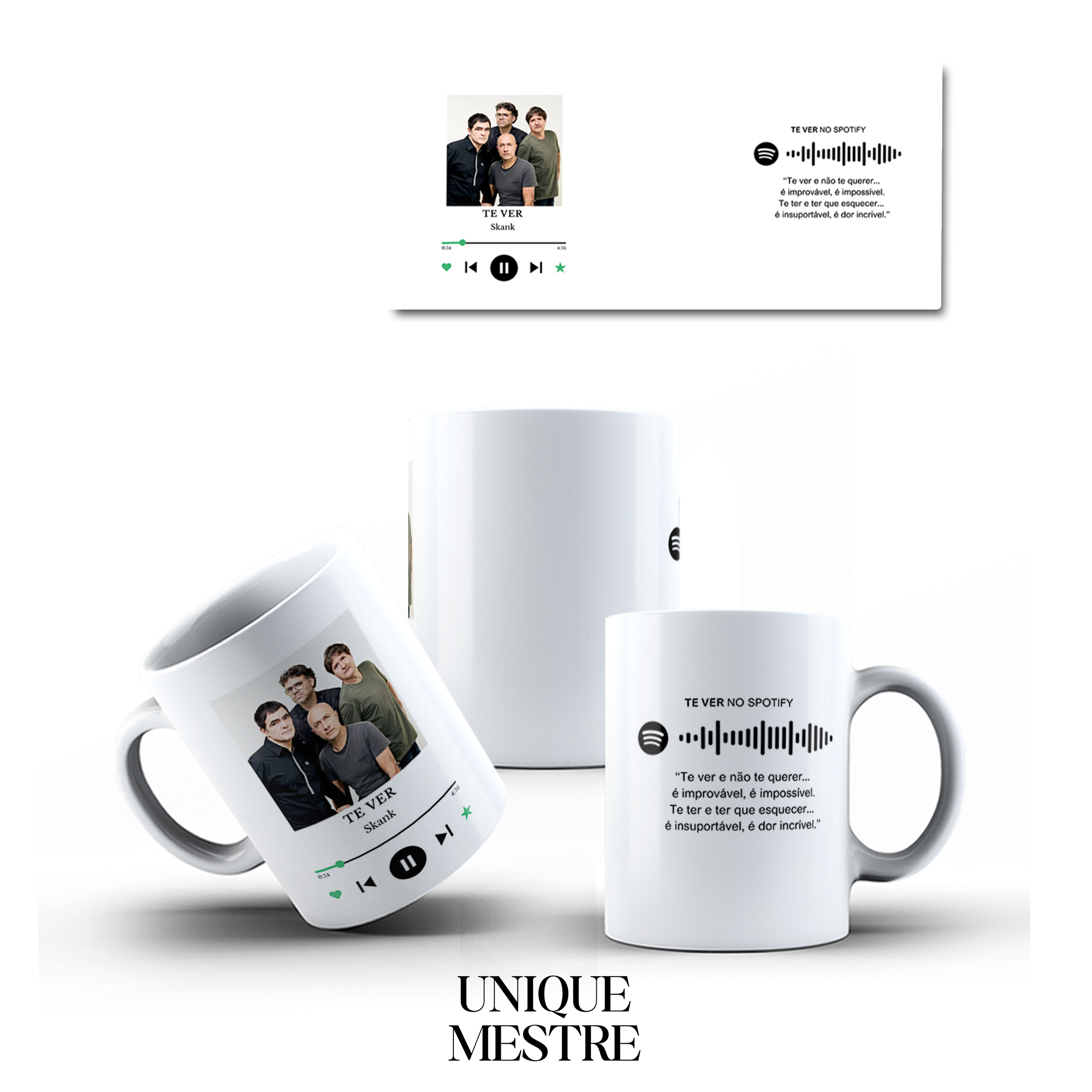 Caneca Interativa Spotify - TE VER - Skank
