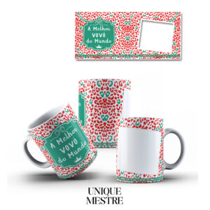 Caneca Personalizada "A Melhor Vovó do Mundo" | Coleção Avó