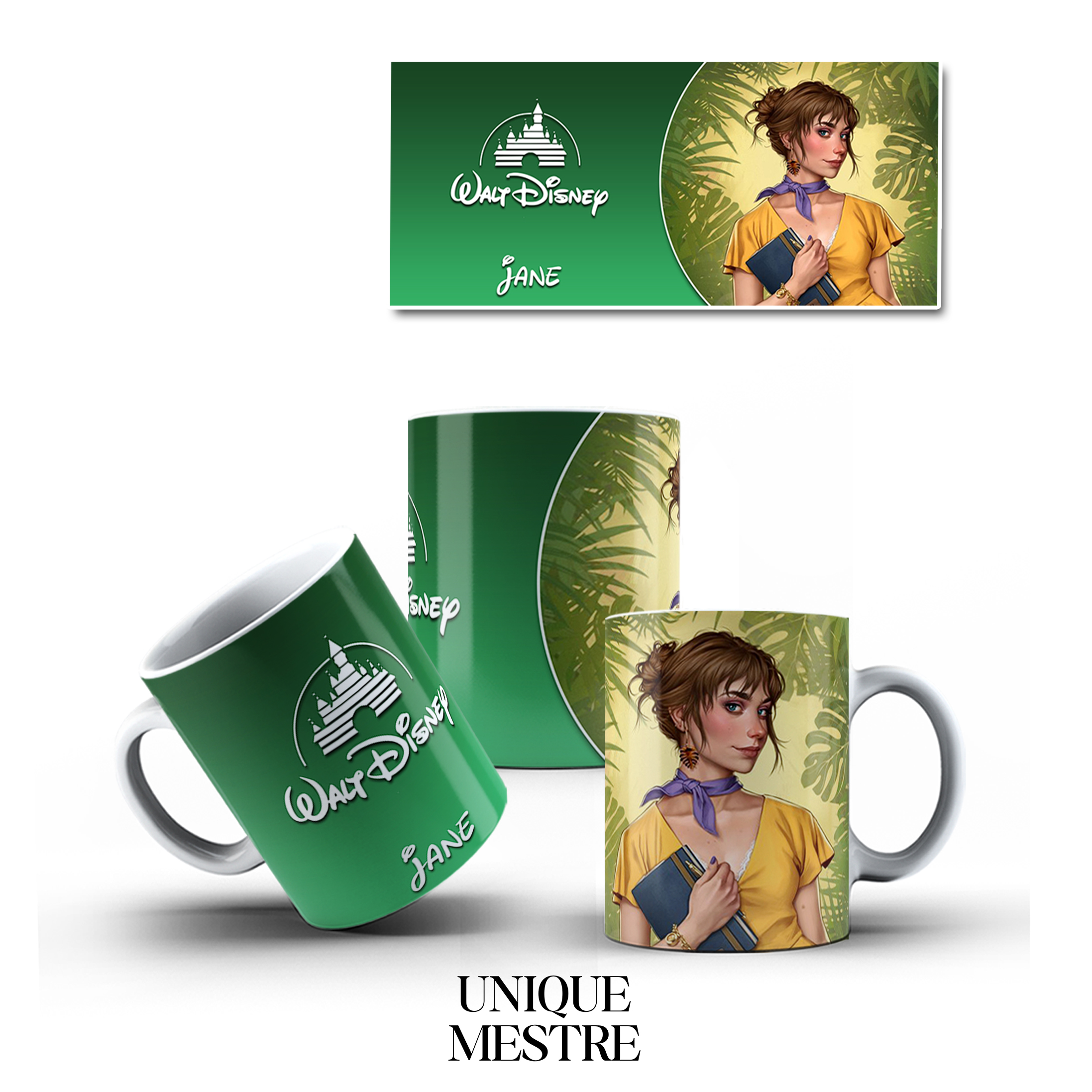 Caneca Personalizada - Coleção Princesas da Disney | Jane