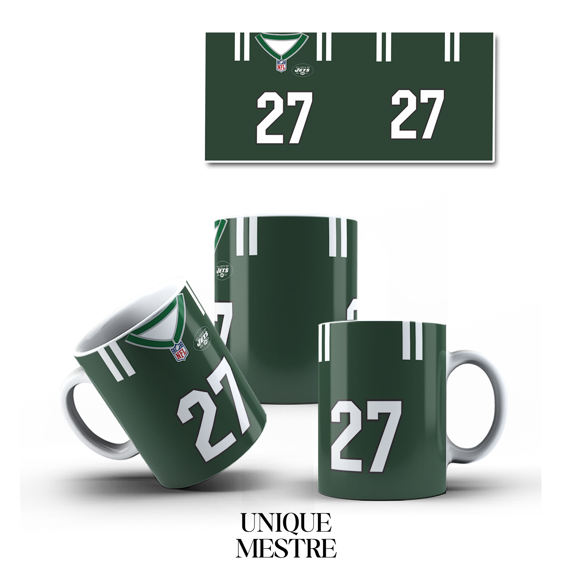 Caneca Personalizada - Coleção Times NFL | JETS-NFL-LESTE