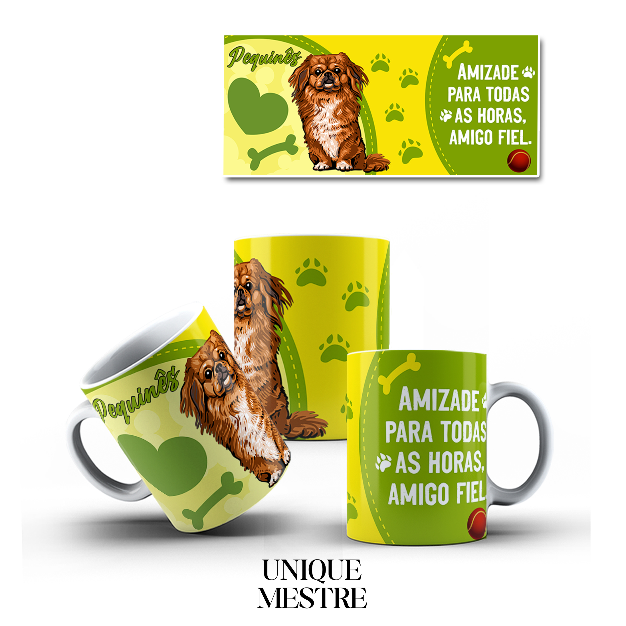 Caneca Personalizada - Coleção Pet | Pequinês