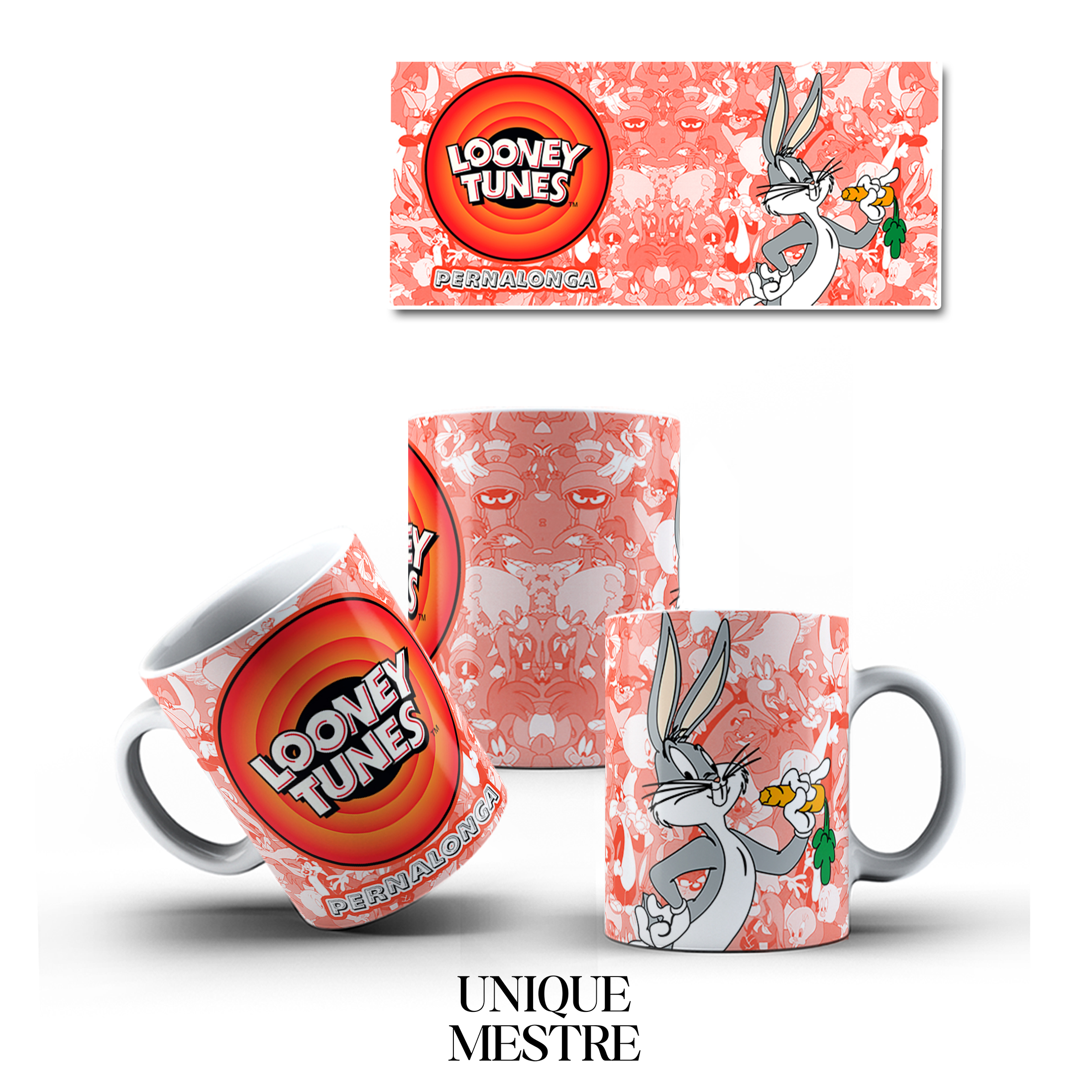 Caneca Personalizada - Coleção Looney Tunes | PERNALONGA