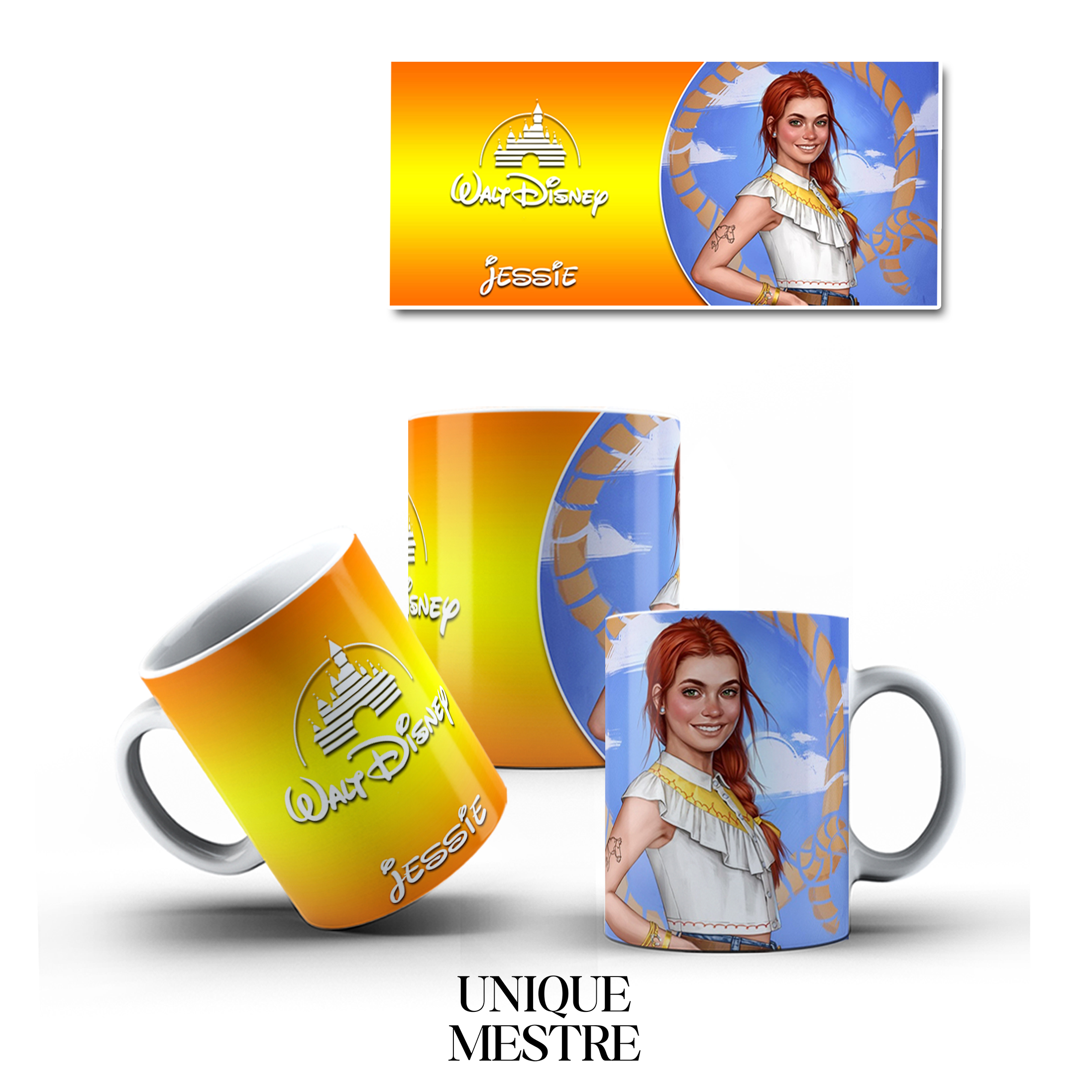 Caneca Personalizada - Coleção Princesas da Disney | Jessie
