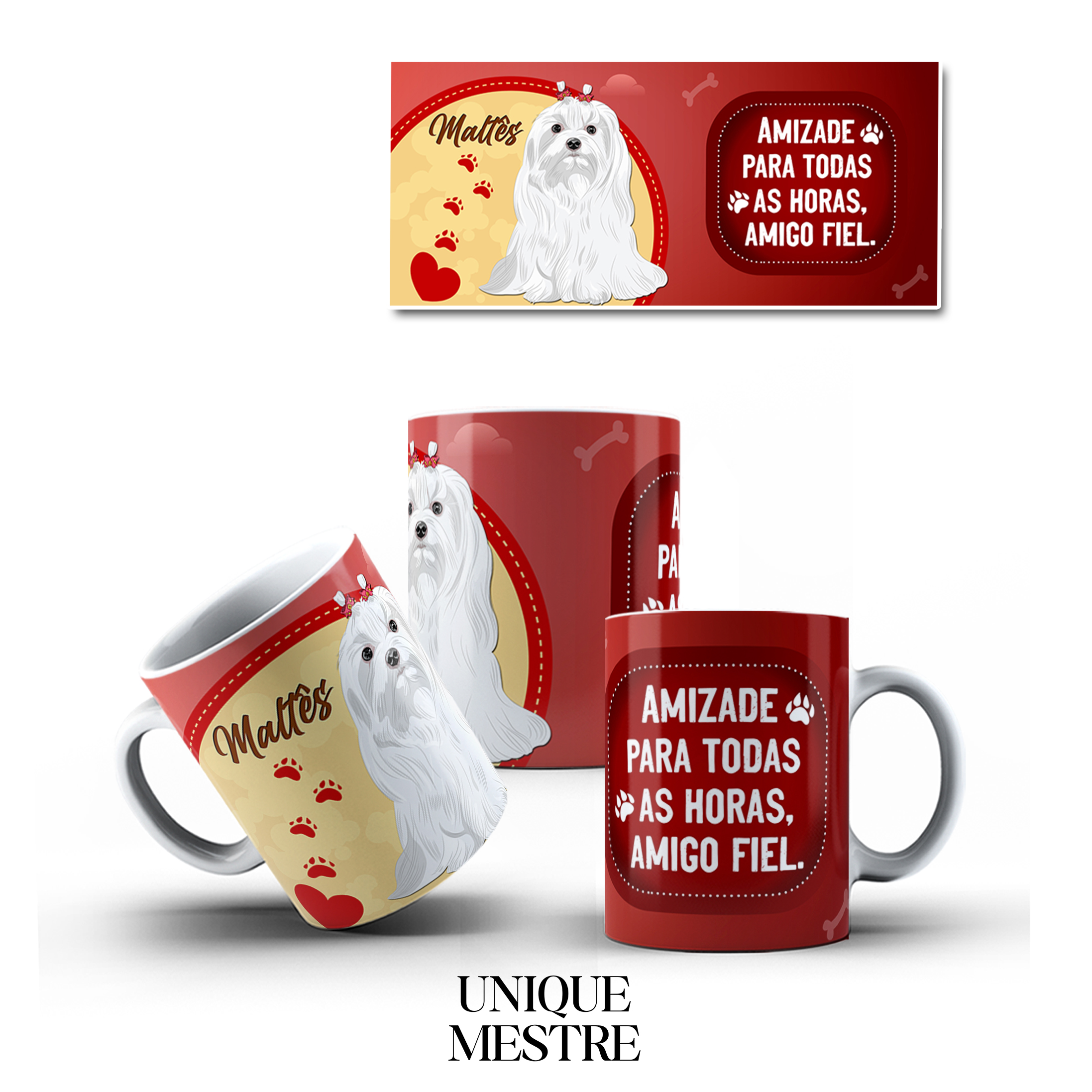 Caneca Personalizada - Coleção Pet | Maltês