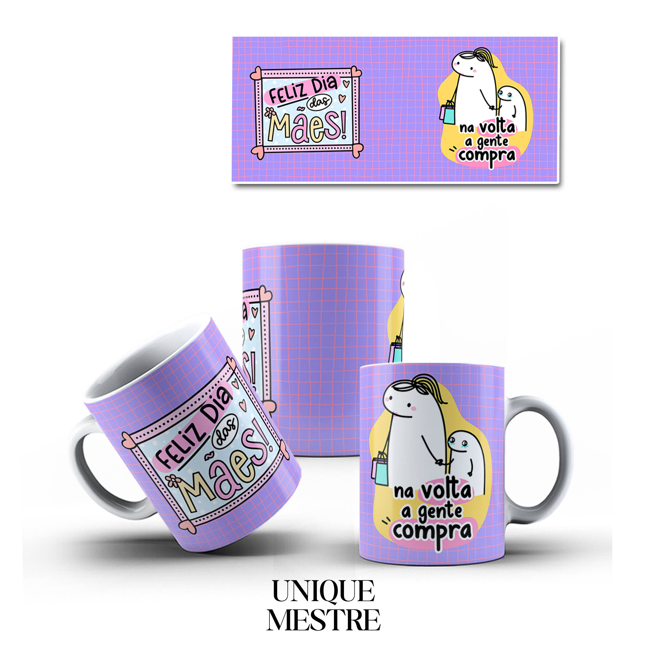Caneca Personalizada - Dia das Mães - Na Volta a Gente Compra