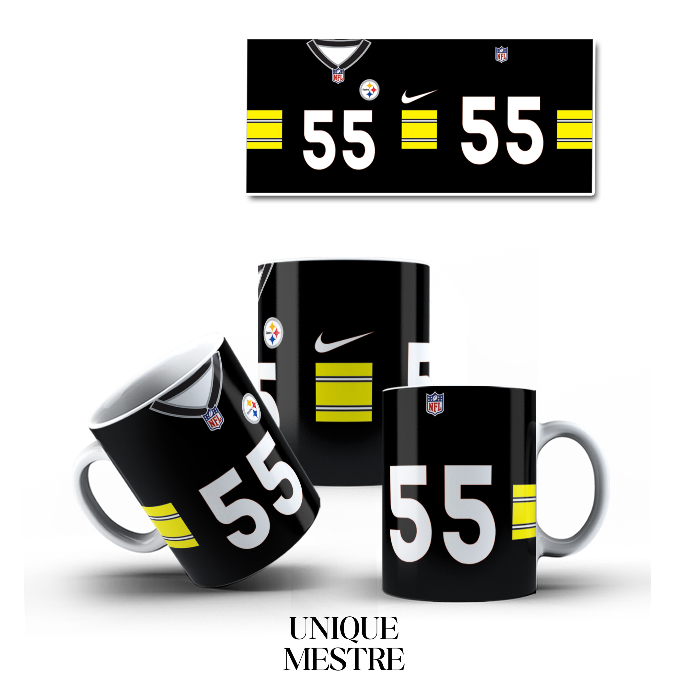 Caneca Personalizada - Coleção Times NFL | STEELERS-NORTE-NFL