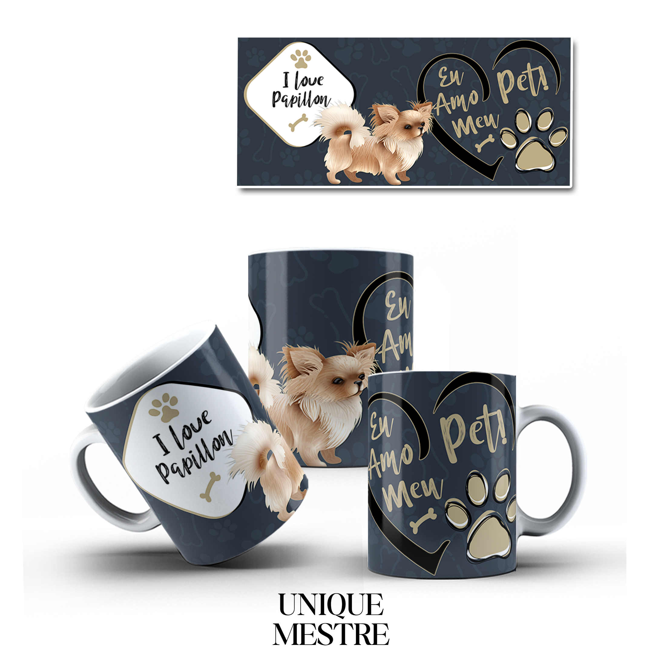 Caneca Personalizada - Coleção Pet | Papillon
