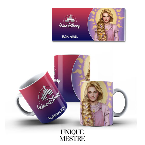 Caneca Personalizada - Coleção Princesas da Disney | Rapunzel