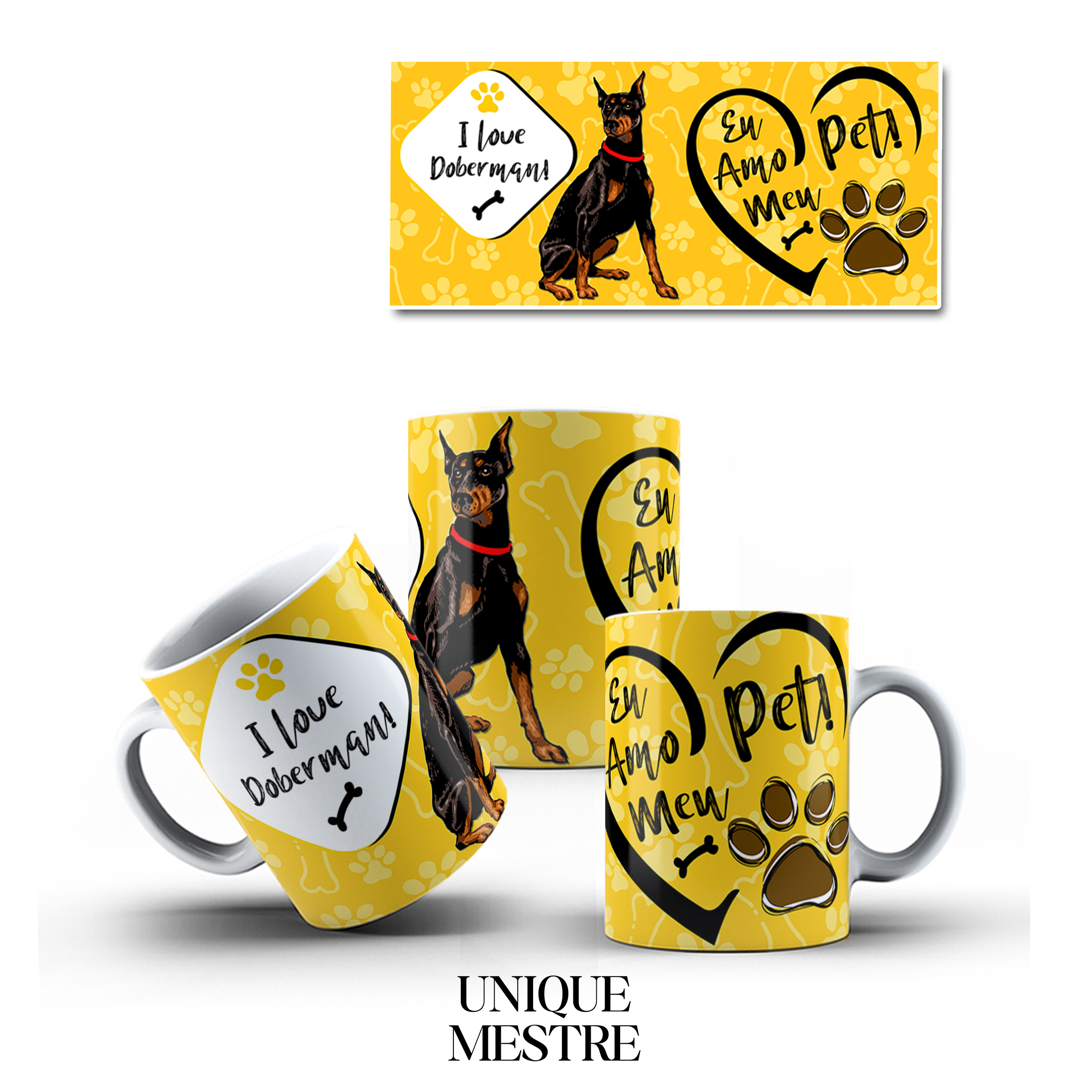 Caneca Personalizada - Coleção Pet | Dobermann