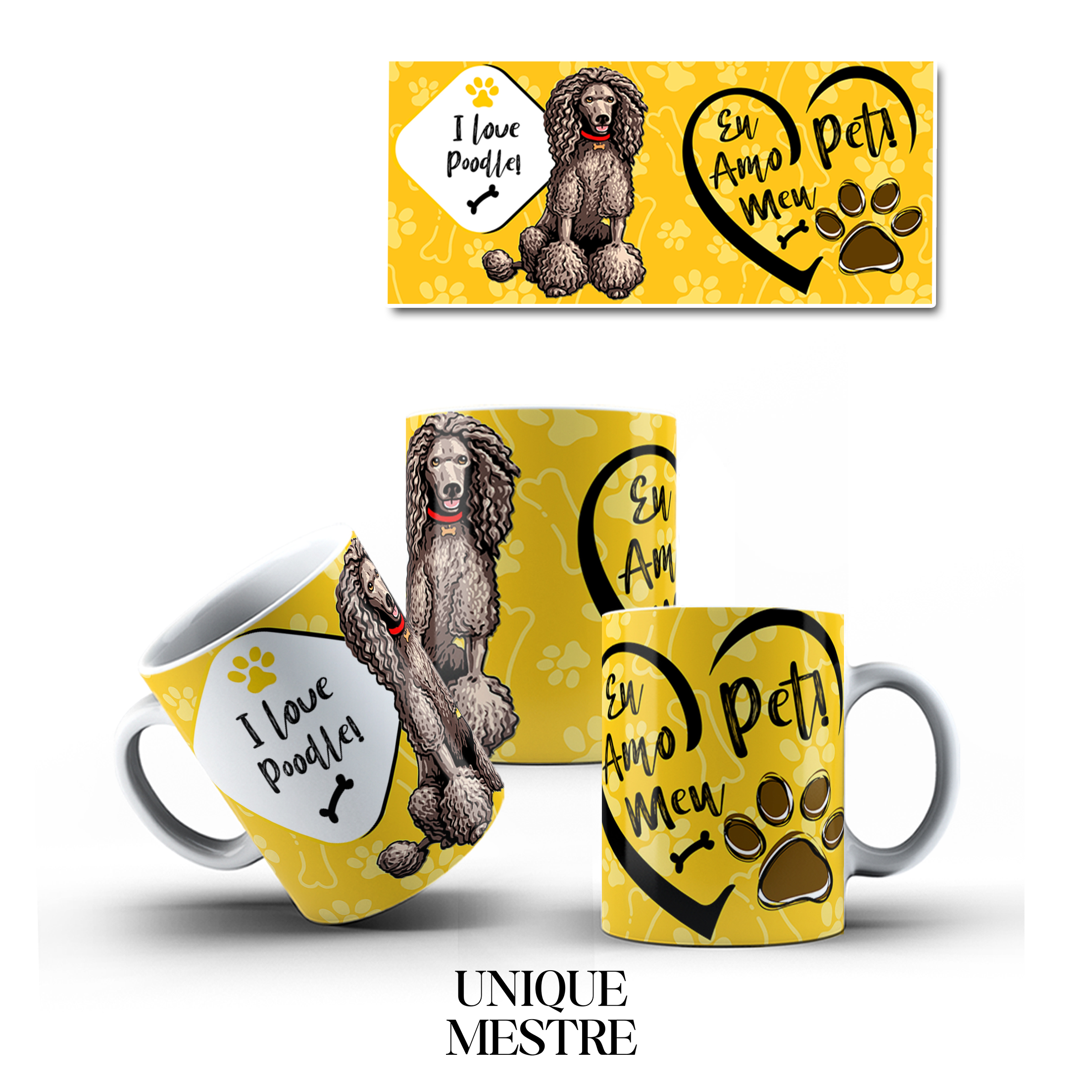 Caneca Personalizada - Coleção Pet | Poodle - I love Poodle