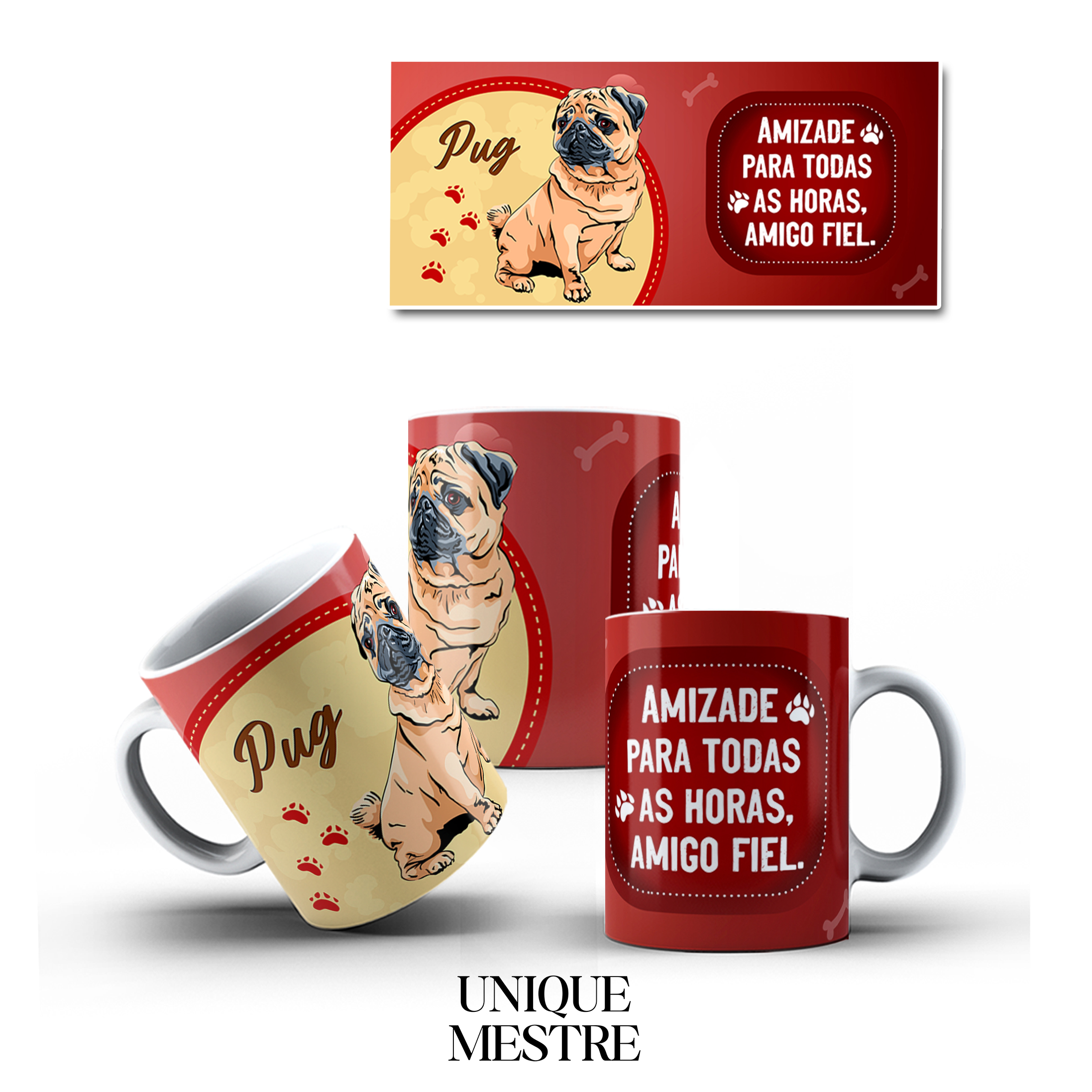 Caneca Personalizada - Coleção Pet | Pug