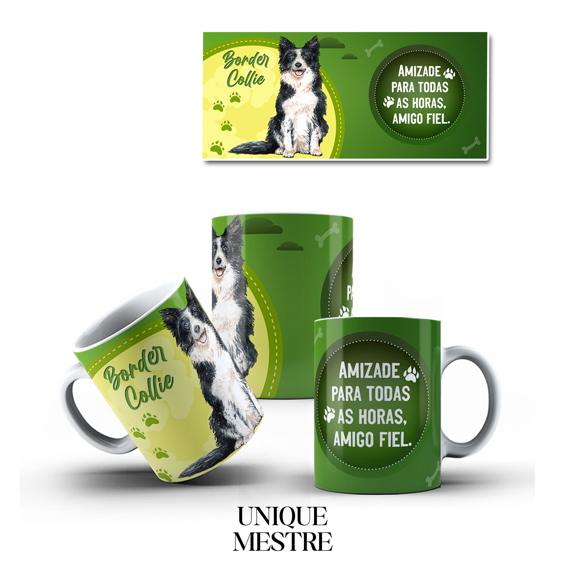 Caneca Personalizada - Coleção Pet | Border Collie