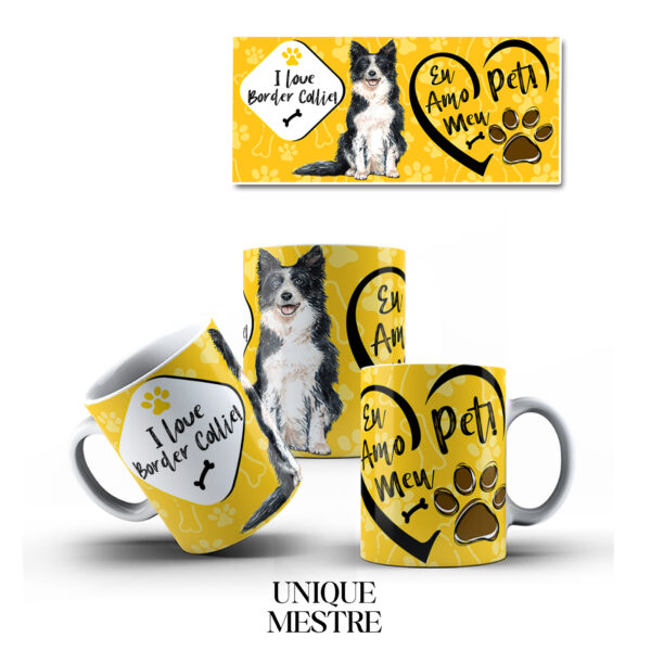 Caneca Personalizada - Coleção Pet | Border Collie
