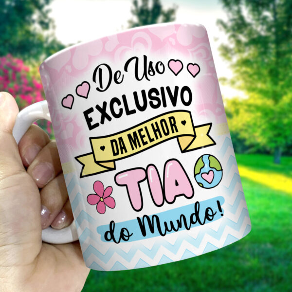 Caneca Personalizada - Melhor tia do Mundo - COM FOTO - Imagem 2